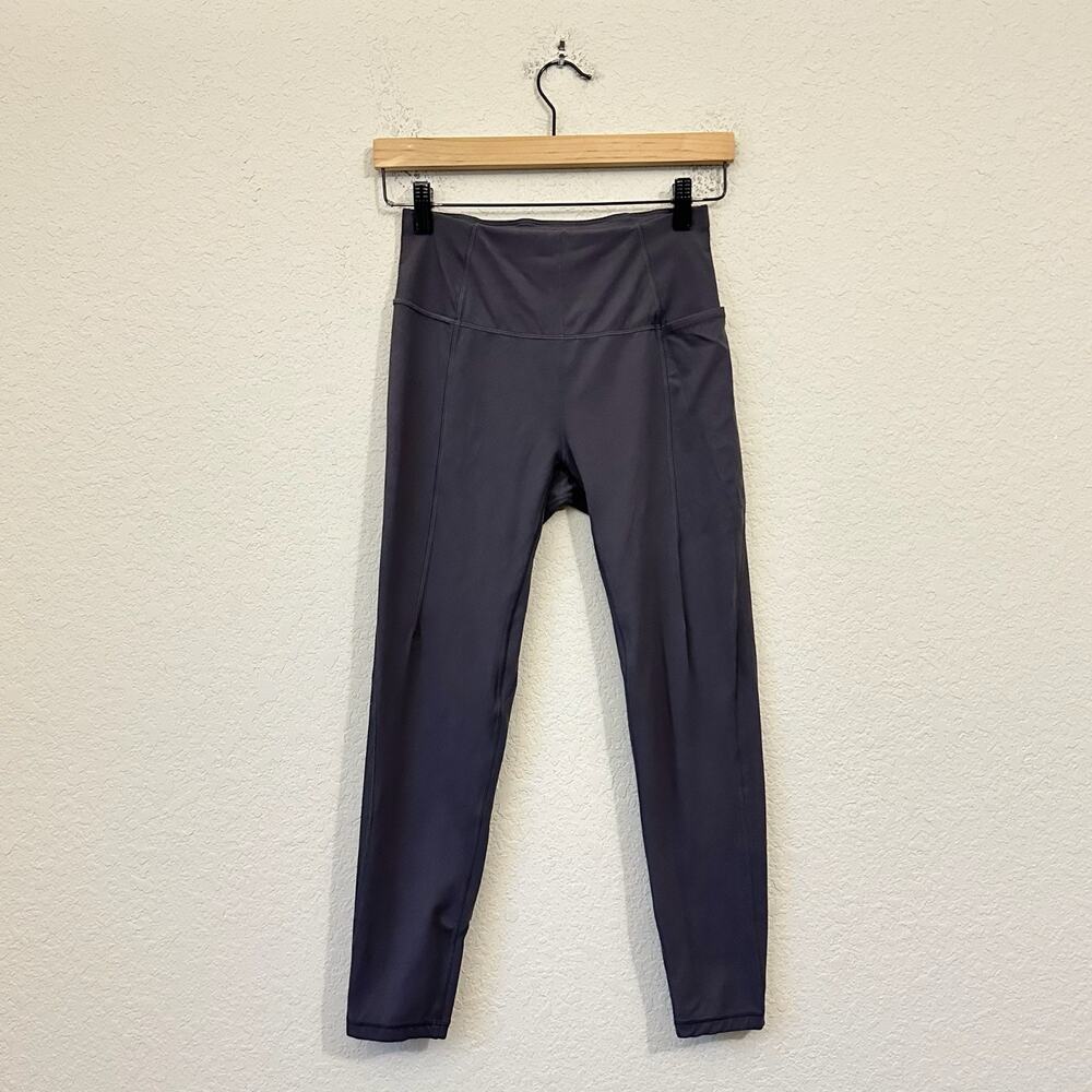 SWEATY BETTY Super Soft 7/8 Leggings Womens Sz 6 Gray High Rise Yoga Activewear